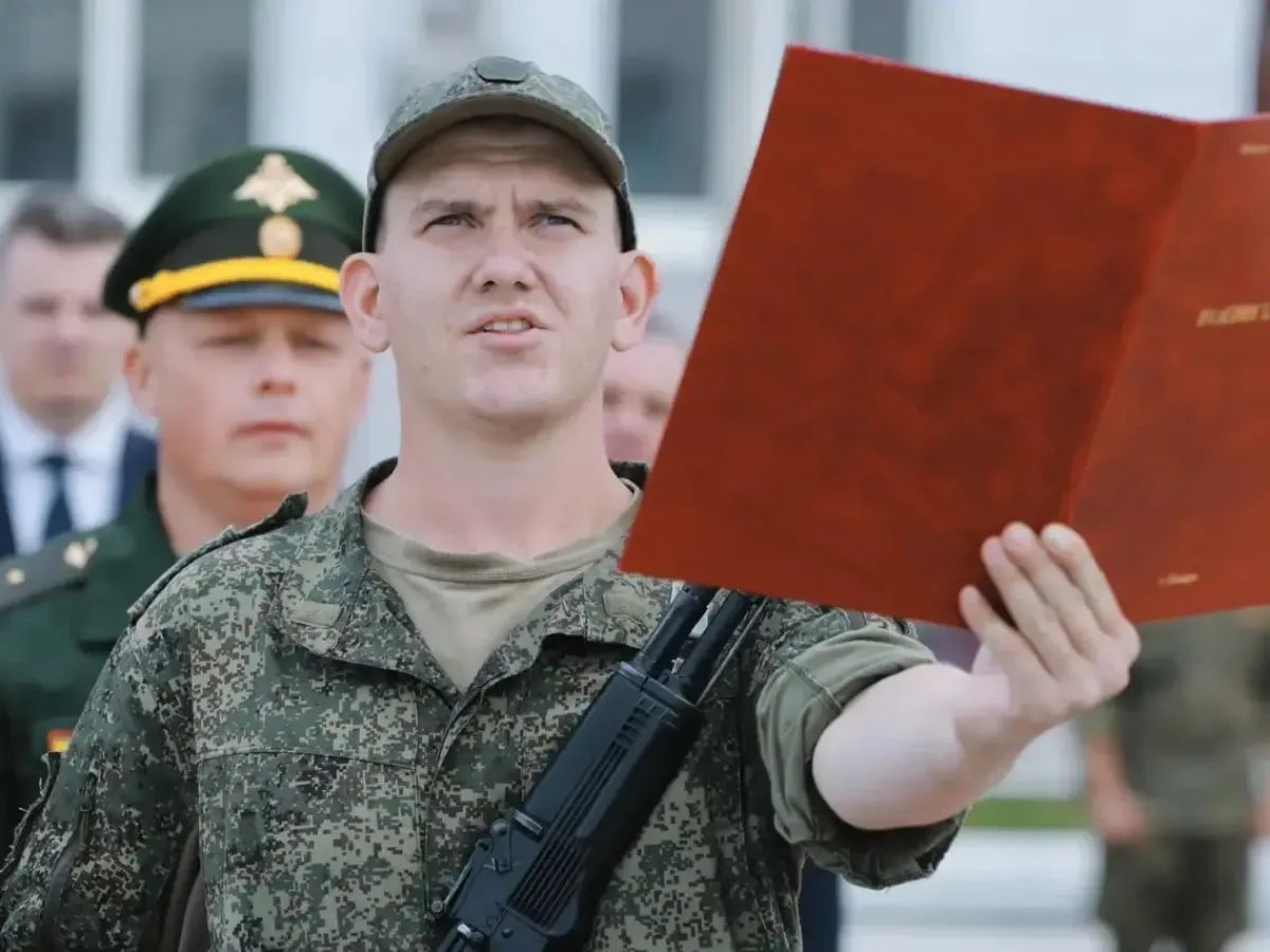 Новобранцы приняли присягу в первом региональном подразделении Минобороны